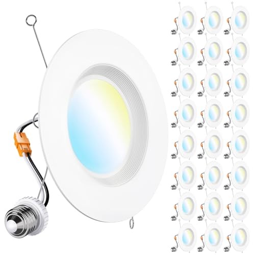 Встраиваемое светодиодное освещение Sunco 24 Pack Retrofit Может осветить 6 светильников Downlight
