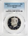 2002-S Silver Proof Kennedy Half Dollar PCGS PR70 DCAM #GA6-43