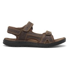 Osaga Mens Sandals  Brown Adults Sport Easy Fasten Open Toe Yosemite Size