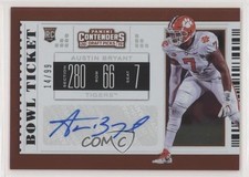 2019 Contenders Draft Picks College Bowl Ticket 14/99 Austin Bryant Auto 5lp