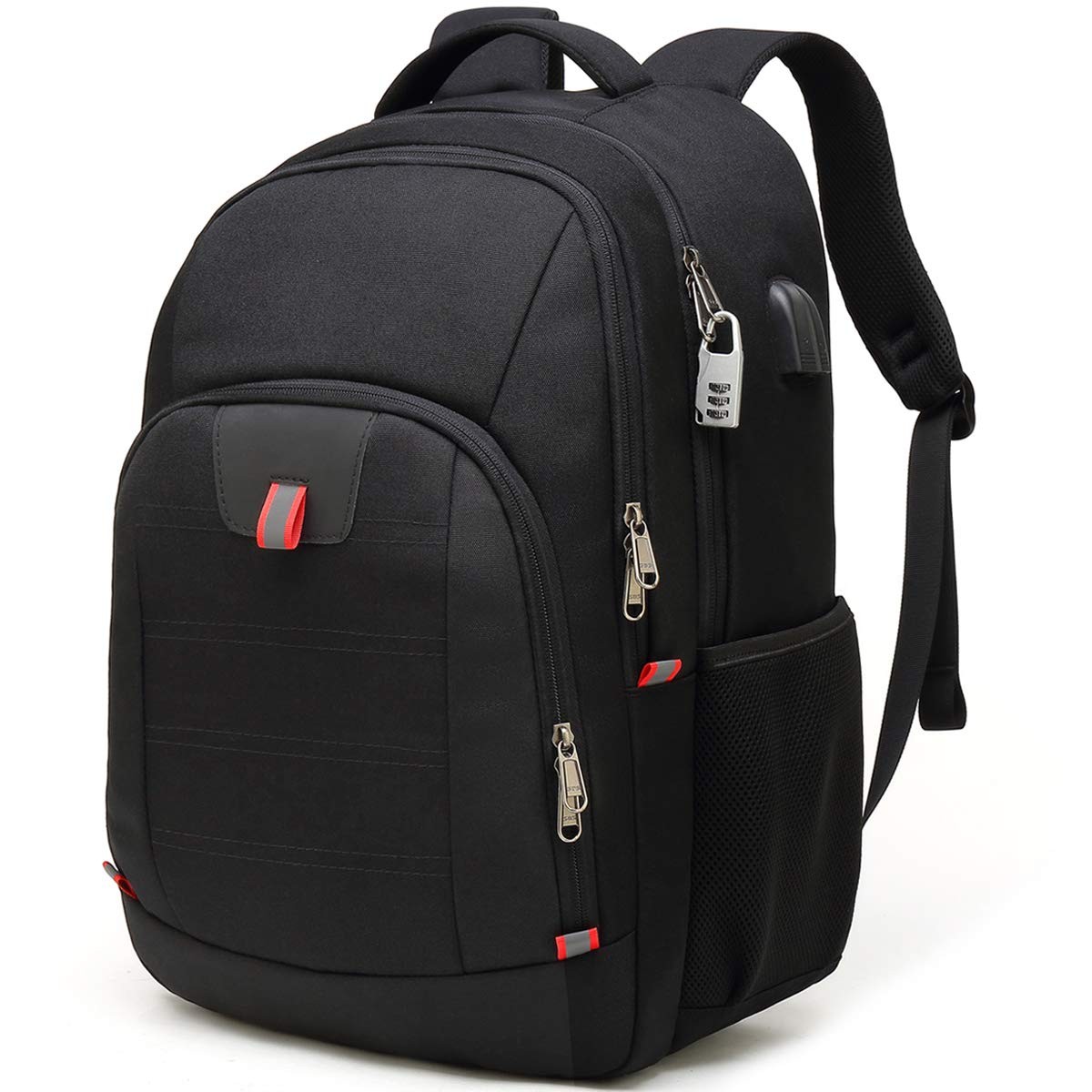 Anti-Theft USB C Laptop Backpack for Men Large Business Travel Bag-image
