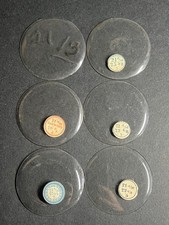 LOT OF 6 GLASS POCKET WATCH CRYSTALS SIZE 21 REPLACEMENT PARTS