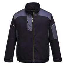 Portwest PW3 Arbeitsjacke Polycotton Ezee Zip reflektierender Besatz mehrere Taschen