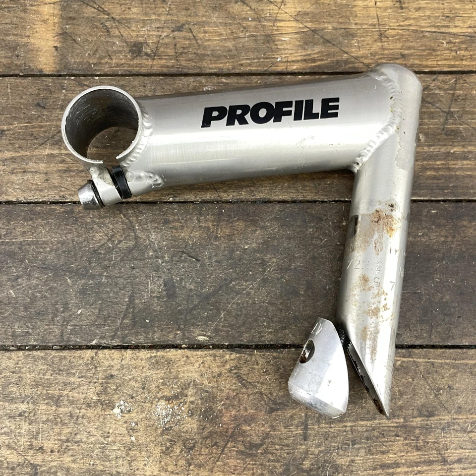 Vintage Profile Quill Stem 22.2mm 26.0 Clamp Silver 220g 90s Road Bike - Image 4 of 4