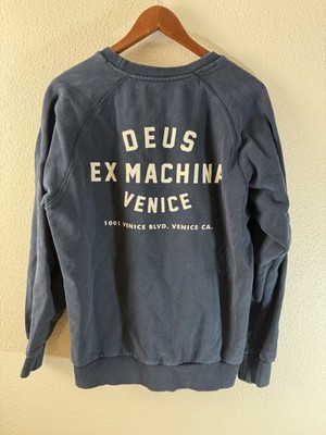 Deus Ex Machina Sweatshirt Crewneck Blue Indigo Sweater Blue Mens Large