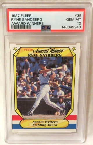 Ryne Sandberg #35 1987 Fleer Award Winners card