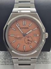 Citizen Zenshin Automatic Salmon Dial Men's Watch NJ0180-80Z