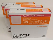 Smith and Nephew 66800270 Allevyn Gentle Border Dressing 4" x 4" - Box of 10