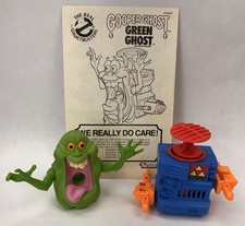 Vintage 1986 Real Ghostbusters Green Gooper Ghost, Slimer w/ Instructions Kenner