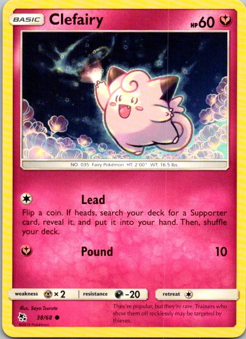 Clefairy (38) Common Hidden Fates 38/68 NM