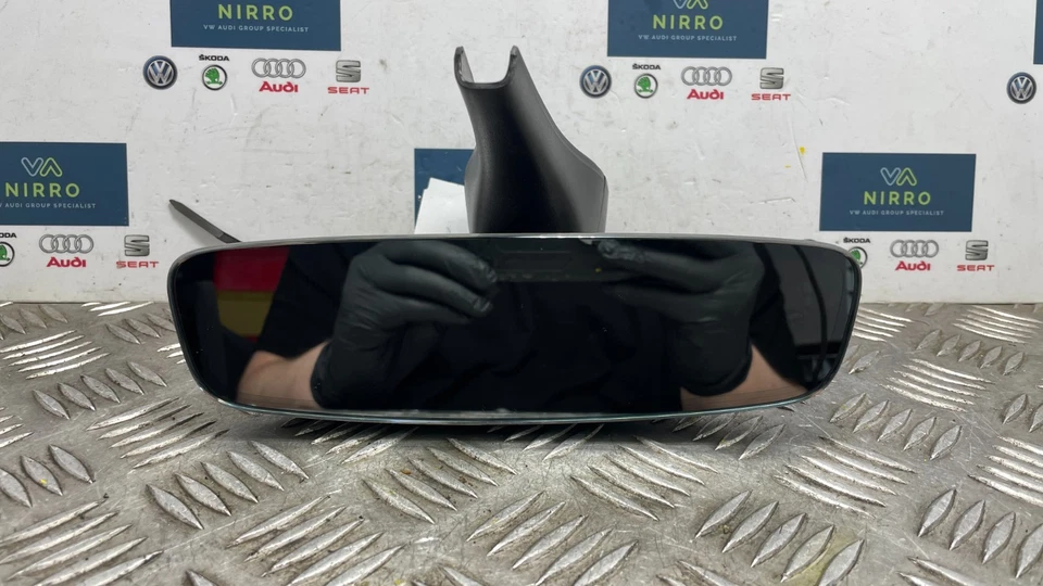 AUDI A3 FRAMELESS BLACK REAR VIEW MIRROR FITS MODELS FROM 2017 TO 2020 81A857511 - Image 2 of 4