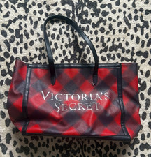 Victorias Secret Red & Black Plaid Large Tote...