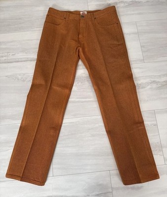 NOIZ Premium Jeans Mens 38x34 Burnt ORANGE Denim Straight Leg -Mint Cond