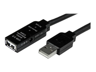 StarTech 25m USB 2.0 Active Extension Cable M/F 25 meter USB A USB2AAEXT25M