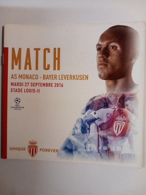 Fussball-Programmheft  Champions League  2016/17  AS Monaco - Bayer Leverkusen