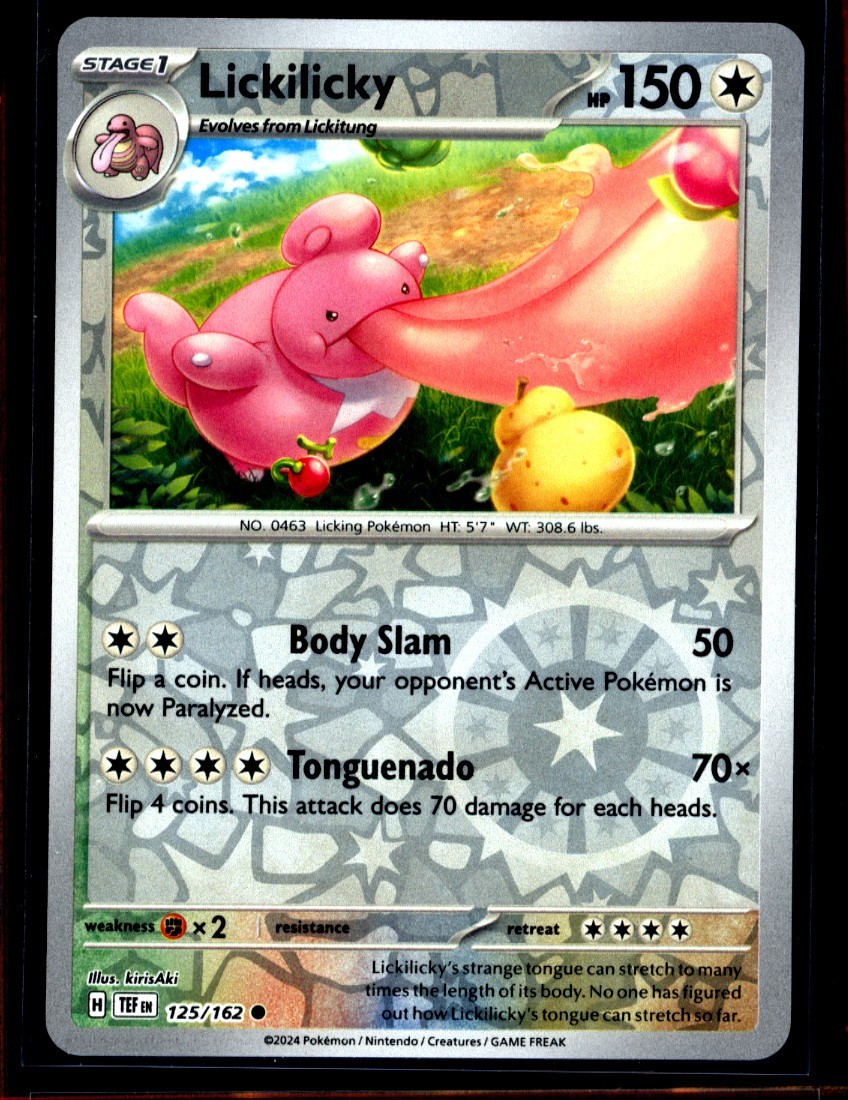 2x Lickilicky 125/162 Reverse Holo Rare TCG Pokemon NM 0925#92-93