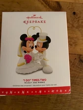 Hallmark Keepsake Ornament 2016 I do Times two Mickey and Minnie Disney Mouse