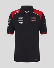 Haas Racing F1 2026 Kids Team Polo Shirt - Youth Black