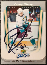 2005-06 UD MVP COREY PERRY Signed Rookie Card #415 NHL Anaheim Ducks RC. rookie card picture