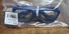 Kids Glasses Flex Temple Frame Strap BABY TODDLER Unbreakable Blue DEMO