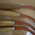 4-1960's Bonanza SCYTHE SICKLE Garden Hand Cutter Wood Handle — photo 2