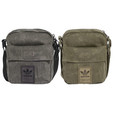 adidas Washed Item Bag Unisex Black Green New
