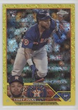 2023 Topps Chrome Update Yellow Mini-Diamond Refractor 38/75 Corey Julks 1bi0