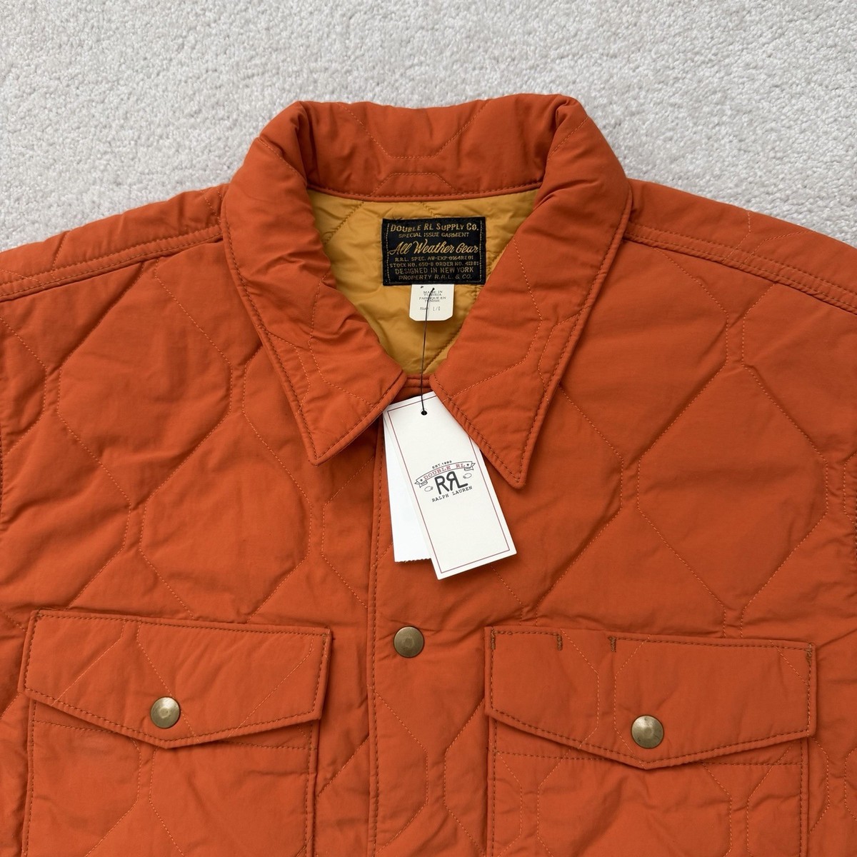 Double RRL Ralph Lauren Jacket Mens Quilted Limited-Edition Large