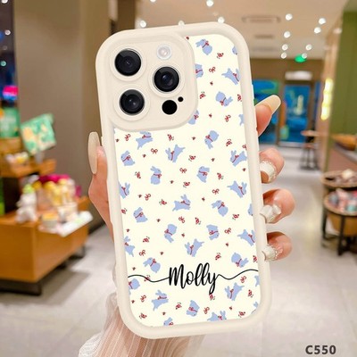 Silicone Phone Cover For iPhone 16e 15 Pro 13 12 14 17 Pro Max Sweet Animal Case