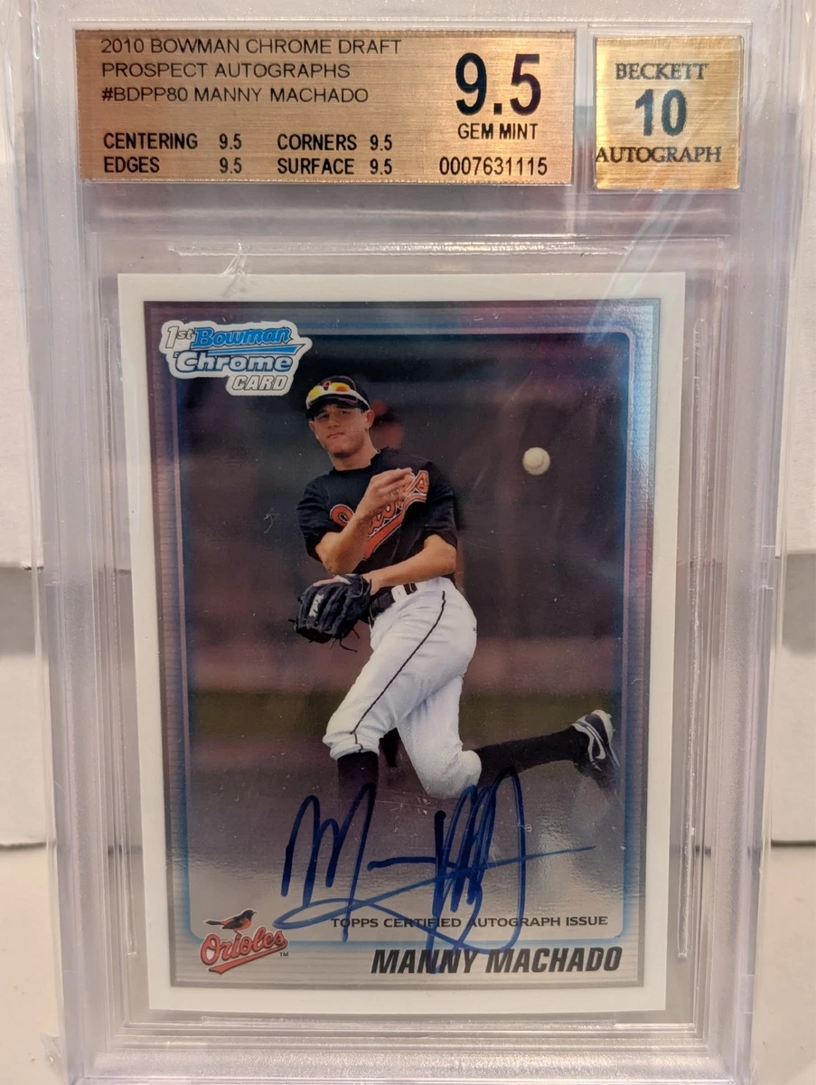 Manny Machado 10 Graded Baseball Sports Trading Cards