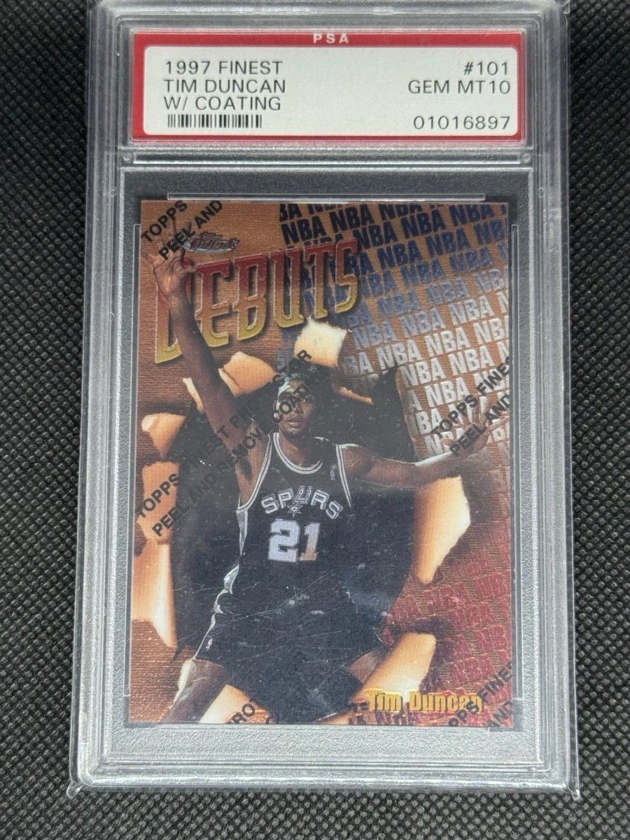 Tim Duncan Basketball Grade 10 Rookie Sports Trading Cards