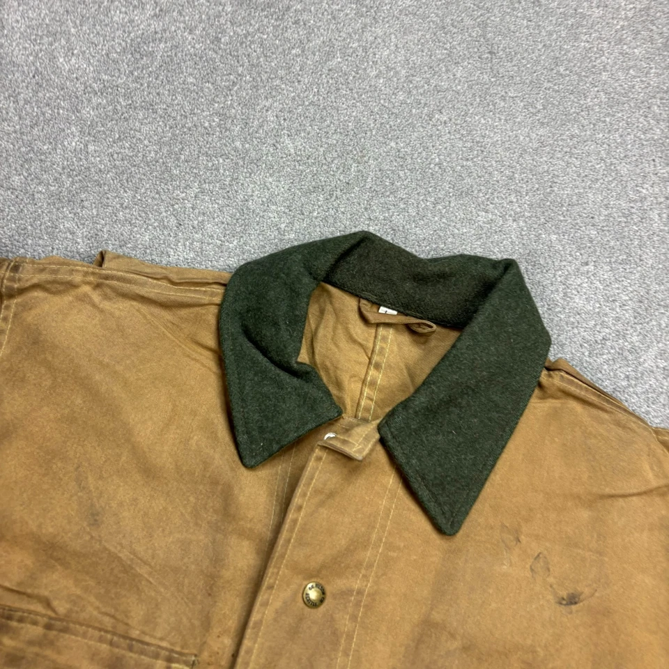 CC Filson Jacket Adult Large Brown Style 620 Tin Cloth Wax USA Outdoors Men - Image 3 of 4