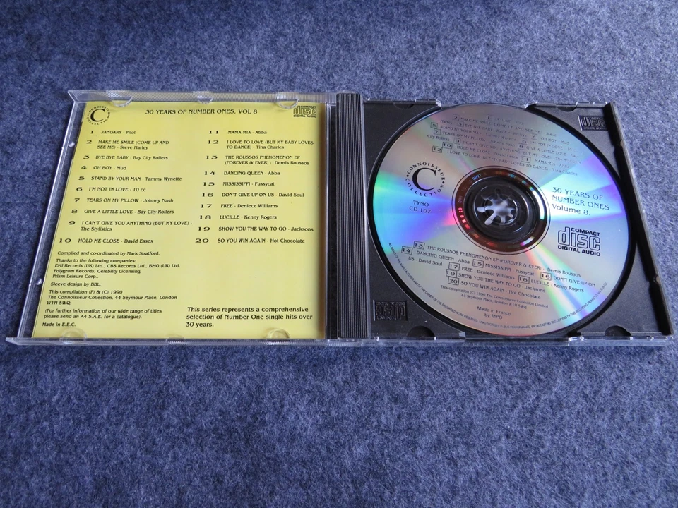Various Artists - 30 Years of number 1's  Vol. 8 ( 1989 ) incl. Pussycat, ABBA, - Bild 3 von 3