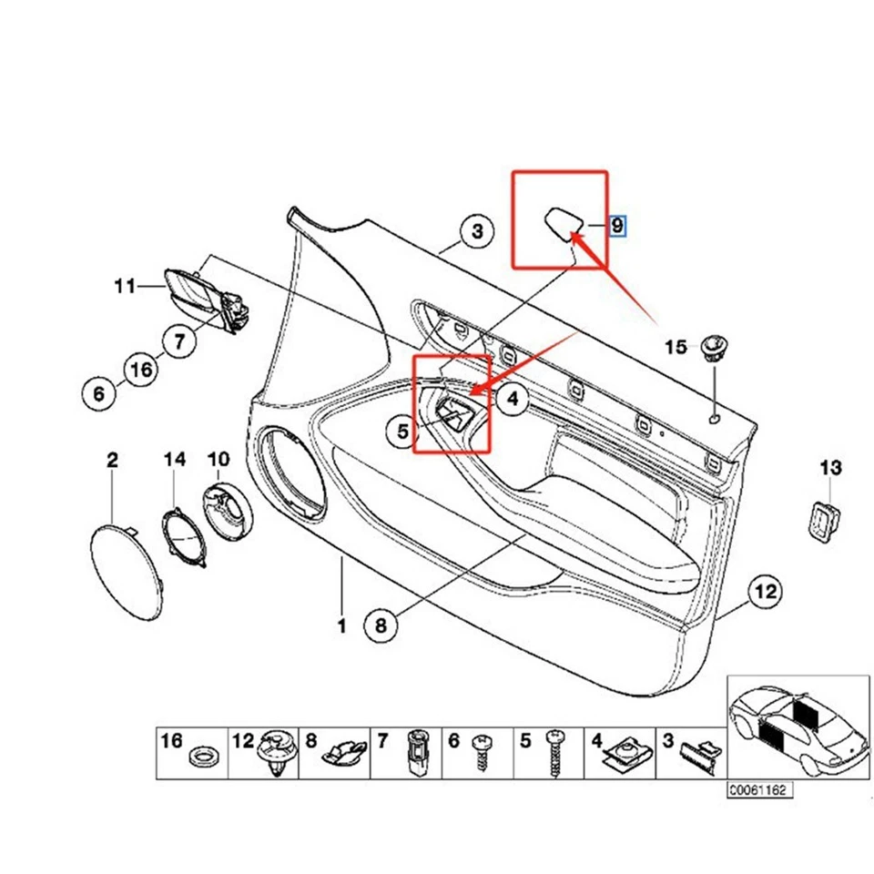 Armrest Cap Auto Replacement Part Easy Installation Non-deformation Design - Image 2 of 4