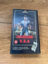 Chuck Norris Invasion USA VHS Big Box Video Cassette Tape