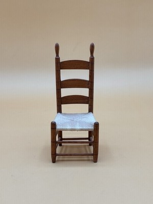 Vntg Ladderback Signed George Hoffman Shaker Chair Handmade 1978