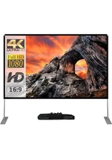 Travel-Friendly 100-Inch Projector Screen with Stand - Enjoy Movies Anywhere