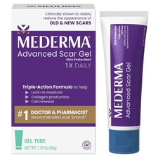 Mederma Advanced Scar Gel 1.76 oz 50g Reduces Old and New Scars