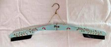 Vintage Wooden Clothes Hanger, Folding with Clothing Brush. Cool 