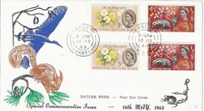 1963 Nature Week First Day Cover Ordinary And Phosphor Combined Cat £90