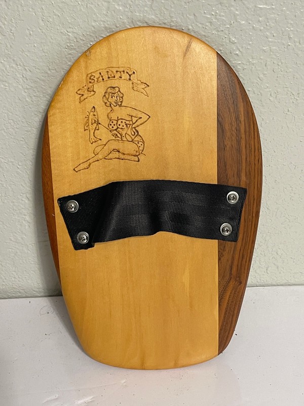 SALTY Bodysurfing Hand Plane Body Surfing Custom Wood Design Hand Made