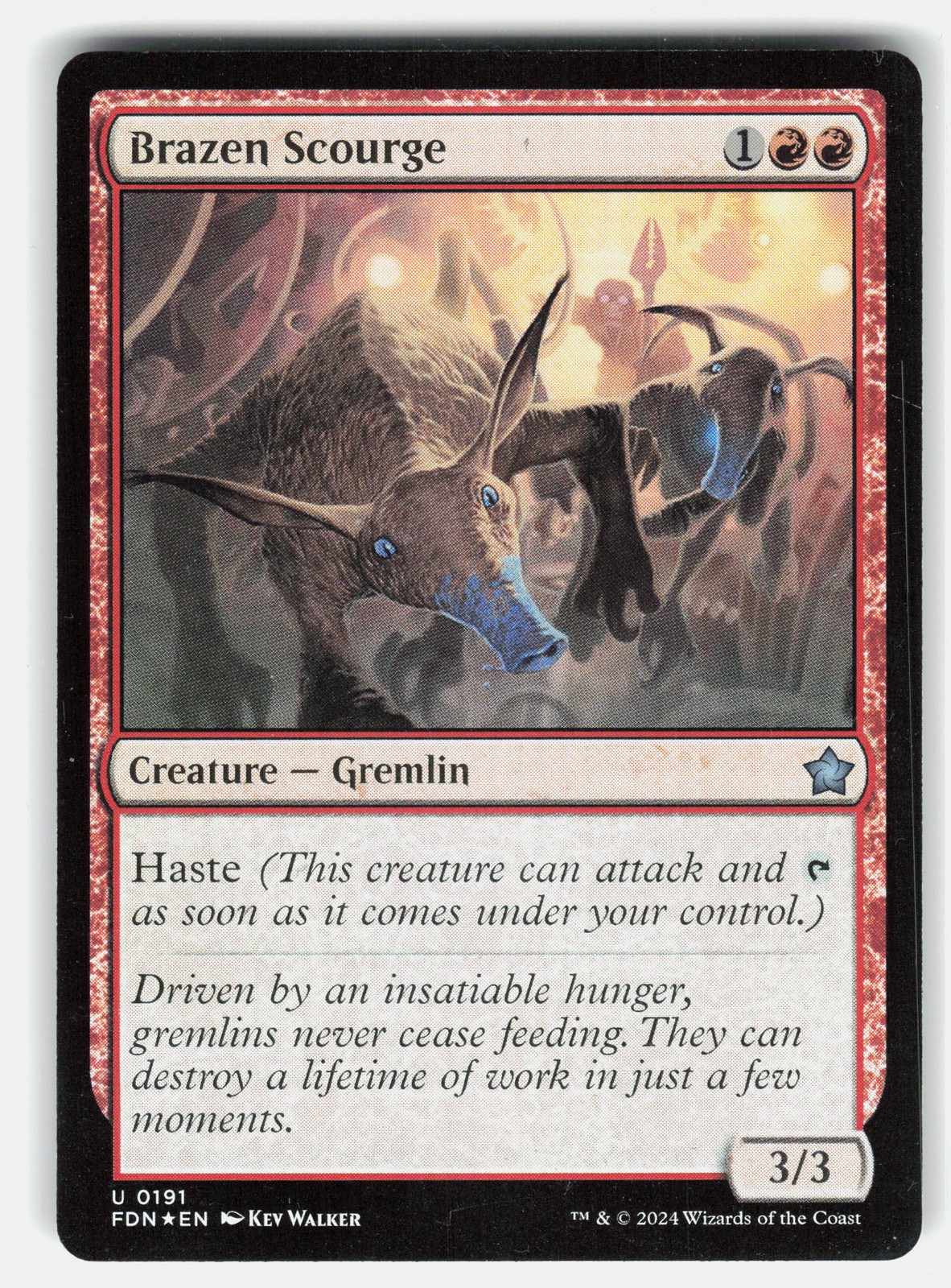 Brazen Scourge 191 Magic Foundations Foil *NM*