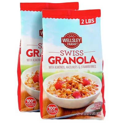 Wellsley Farms Swiss Granola | Made with Real Fruits, Crunchy Oats, Almonds... 