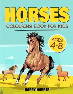 Harper Hall | Horses Colouring Book | Taschenbuch | Englisch (2020) | CBAB Press