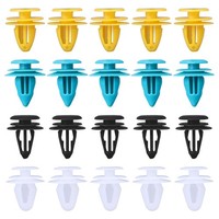 60 StüCk Befestigungsclips Auto Kunststoff Halterungs Clips 8-10Mm Schwarz