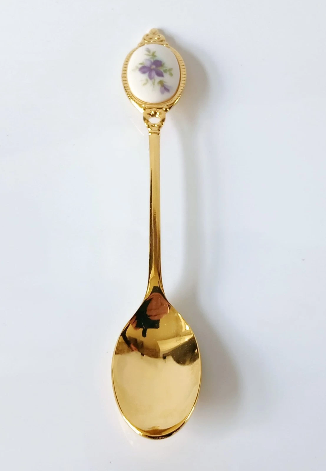 Royal Albert Violets February Flower of The Month Tea Spoon