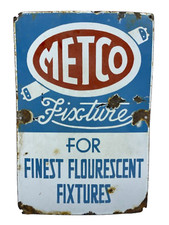 Metco Halterung F&uuml;r Fitnest Leuchtstofflampen Enamel Porzellan Schildtafel
