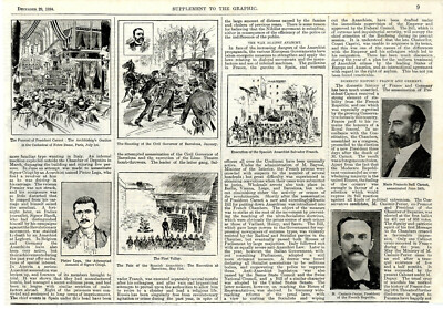 Execution of the Spanish Anarchist Salvador Franch News from December 1894