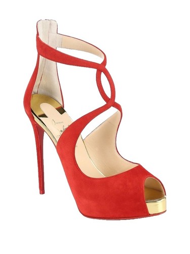 Christian Louboutin Pool Fun Donna Flat Calf White Platform Spike