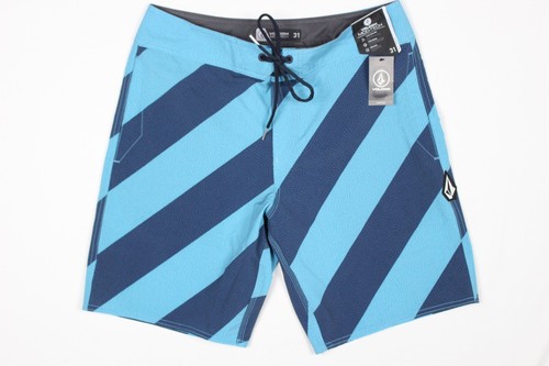 Volcom Men's Quarta Static Mod Tech 19" Board Shorts Size 31 Blue